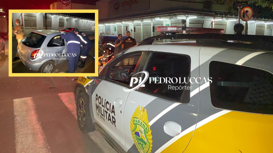 Duas pessoas ficam feridas em acidente no Centro de Mandaguari