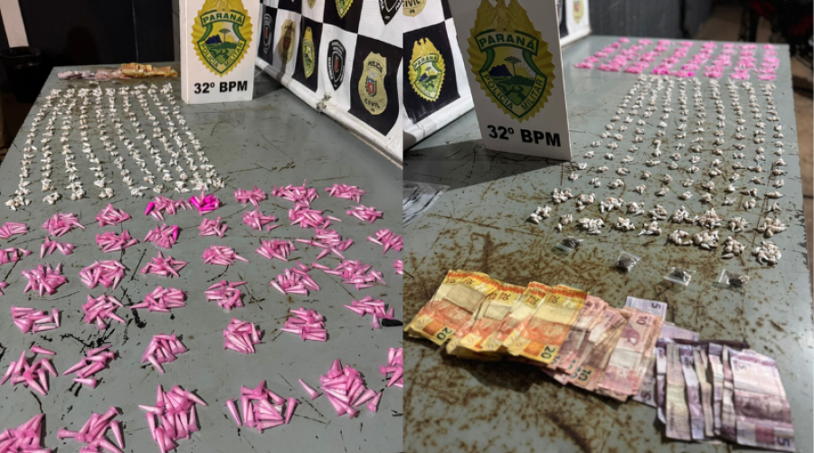 Polícia Militar prende dois homens por tráfico de drogas em Sarandi